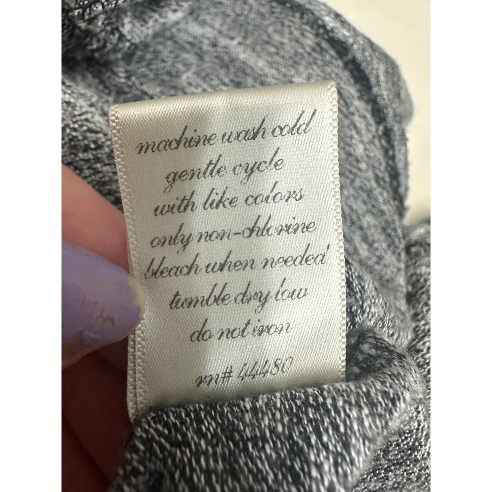 Ana De Womens Grey Marl Knit Sleeveless Swing Dress Medium High Low Hem - Picture 7 of 7